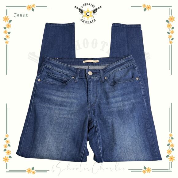 Levi's 711 Skinny Jeans Womens Size 30 Denim Blue 5-Pocket Design Mid Rise - Picture 1 of 8